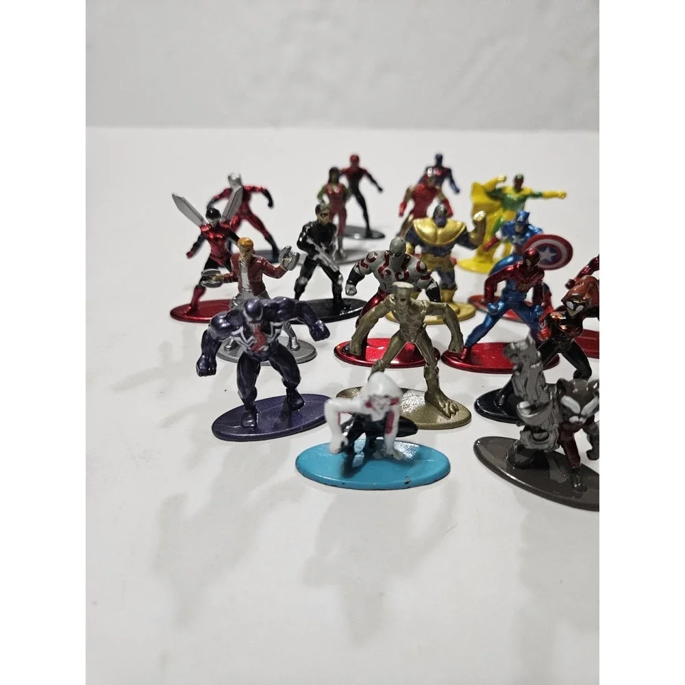 Jada Toys Marvel Nano Metalfigs MiniFigures DieCast Metal Lot Of‎ 20 Figures